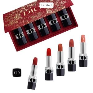 New Dior Limited Edition Lipstick Set With box and paperbag. 1.5 g each